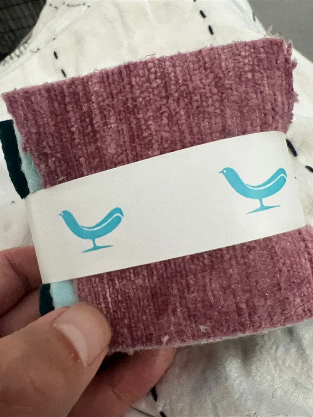 Mixed Crafting Fabric Swatches & Textures | Blue Teal & Gray Tones Bundle 20 3x3
